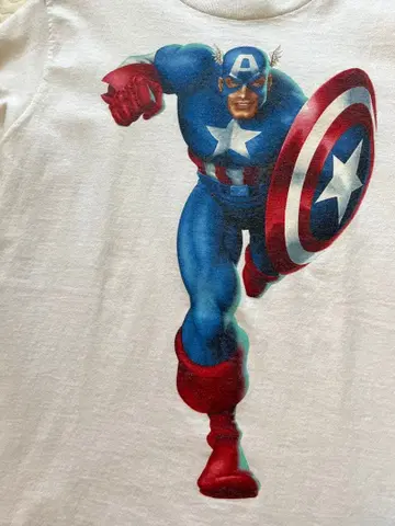 캡틴 아메리카 T셔츠 초레어 마블 스파이더맨 90s