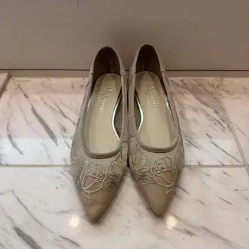 [ Flower Collection ] 올드 로즈 플랫 펌프스 25cm