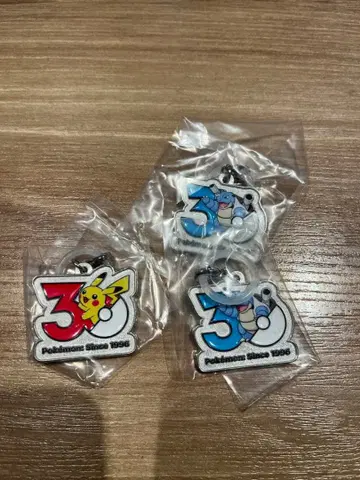 포켓몬 30주년 기념 메탈 참 세트