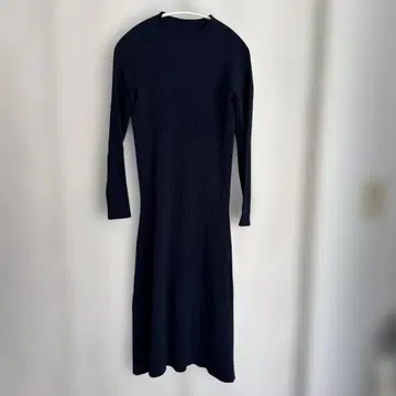 CFCL 네이비 리브 니트 원피스