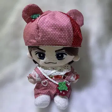 해피 누이 의류 TJ 사이즈 딸기 곰돌이 귀 모자 세트 No.314-3