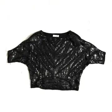 90s 빈티지 ROCHAS 스팽글 비즈 탑 구제 의류 온워드 카시야마