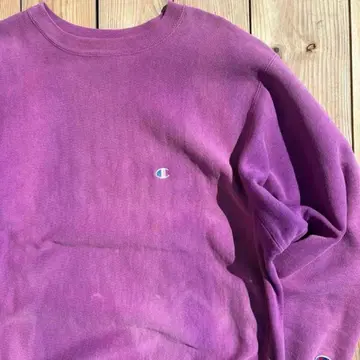 90s REVERSE WEAVE 보라색 페이드 L