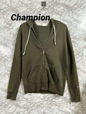 Champion 챔피온 올리브 풀 집업 후드티 L