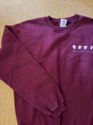 90s vintage D.E.F.Y DEFY 맨투맨 구제 의류