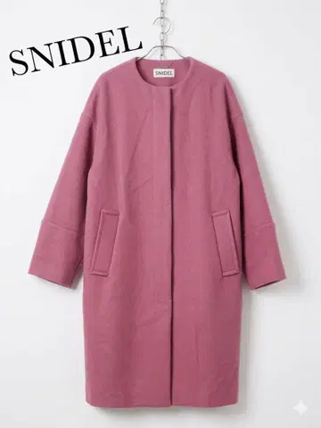 SNIDEL 스나이델 울 캐시미어 코트 핑크