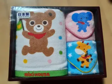 [게재 종료 4월 15일] MIKI HOUSE 캐릭터 타월 세트