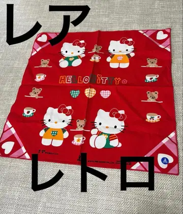 헬로키티 레어 천 반다나 레트로