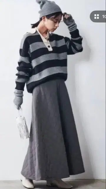 CHICSTILE 시크 스타일 라거 니트 풀오버 네이비