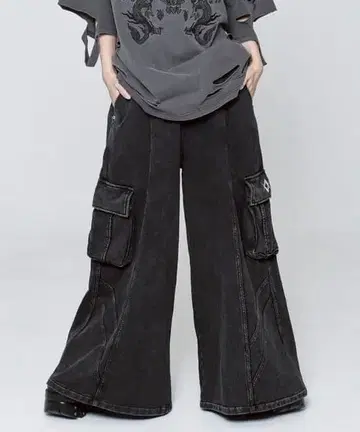 [ REFLEM ] 헤비 와이드 스웨트 팬츠