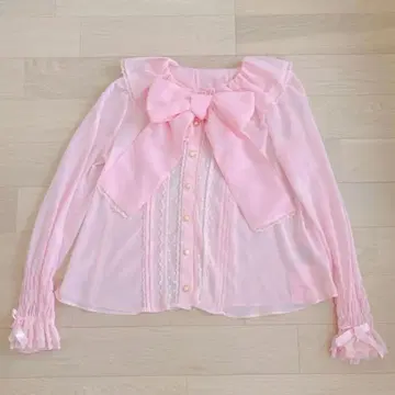 Angelic Pretty 핑크 블라우스 미사용 새상품