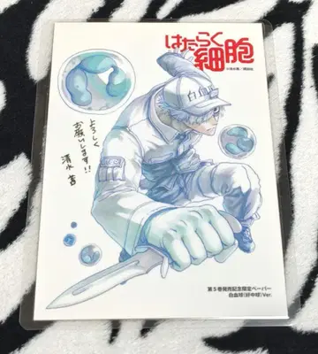 일하는 세포 WonderGoo 백혈구 엽서 라미네이티드 시미즈 아카네
