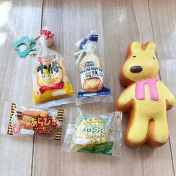 Pasco 스퀴즈 리사와 가스파르 캡슐 토이 빵 세트