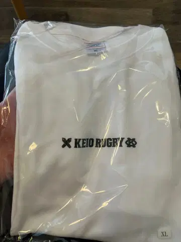 게이오 럭비 화이트 롱 T XL