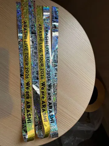 아라시 We are ARASHI 은색 테이프 금색 은색