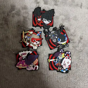 페르소나 5 캡슐 러버 마스코트 5종