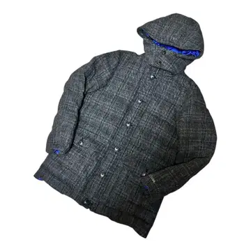 고품질 GEORGIA Harris Tweed 콜라보 다운 자켓 S