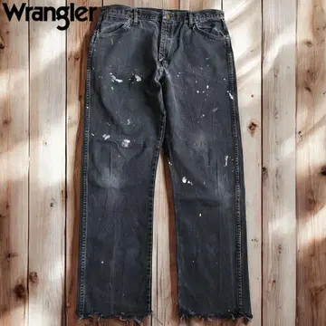 03M771 90s Wrangler 13MWZ 페이드 블랙 데님