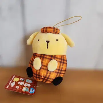 산리오 캐릭터즈 체크 x 체크 앉은 마스코트 폼폼푸딩