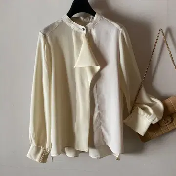 유나이티드 도쿄*드레이프감 조젯 루즈 디자인 블라우스