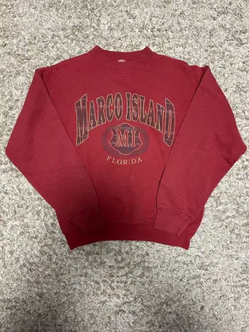 FRUIT OF THE LOOM 로고 맨투맨 빨간색 90s USA