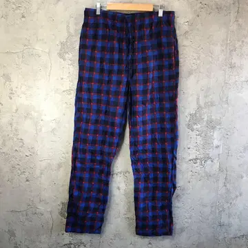 B2701 구제 의류 파자마 팬츠 파랑 블랙 빨간색 90s Y2K