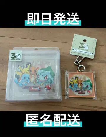 포켓몬 30주년 기념 아크릴 블록 아크릴 키링 2종 세트