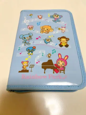 레인보우 파크 24색 색연필 엔젤 블루 메조 피아노 폼폼푸린