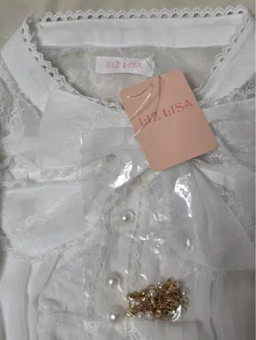 LIZLISA 튤 보타이 피쉬테일 원피스 화이트