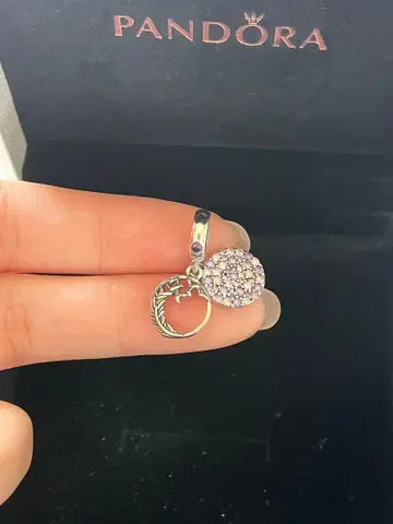 Pandora 핑크스톤 라운드 참