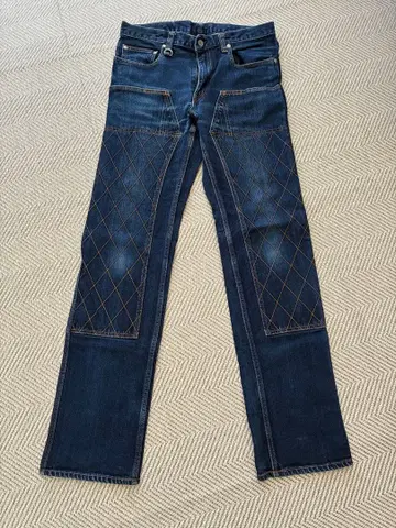 KOJIMA GENES 모터 사이클 데님 더블니 32인치