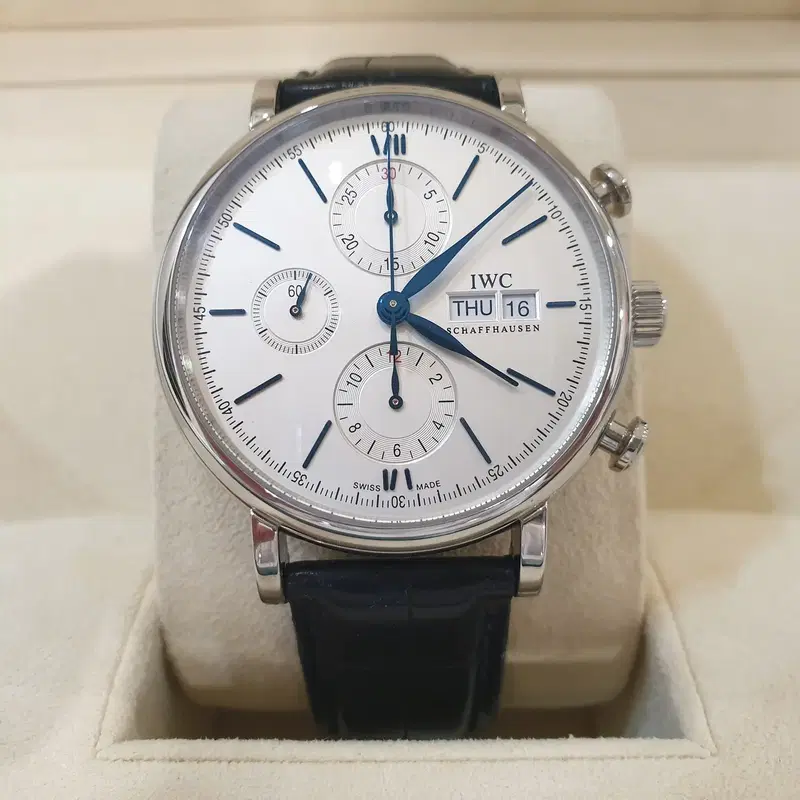 IWC포르토피노 크로노그래프 150주년 블루핸즈 IW391037