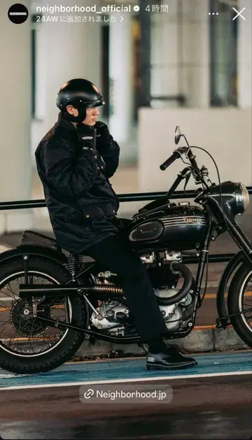 NEIGHBORHOOD 24aw 블랙 하프 헬멧 M 사이즈