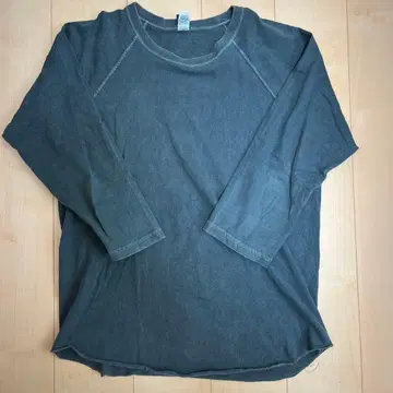 Good On 구드온 칠부 소매 셔츠 블루 페이드