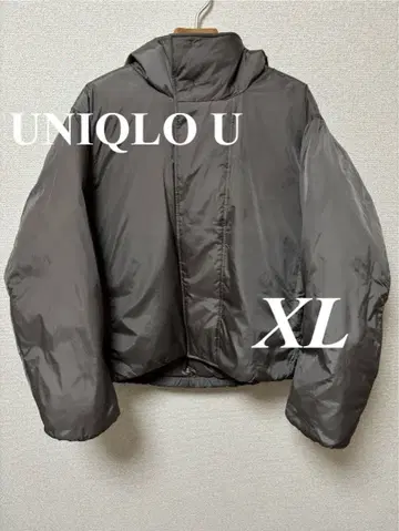 [ UNIQLO U ] 25FW 새상품 퍼프 테크 후드티 XL 브라운