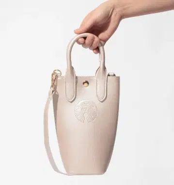 스타벅스 SAKURA2026 보틀 숄더백 메탈릭 핑크