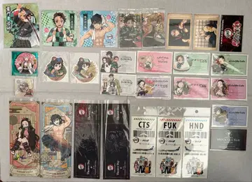 귀멸의 칼날 코스터 스티커 카드 묶음 판매