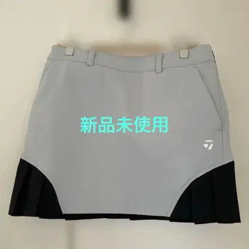 TaylorMade 여성용 골프 스커트 그레이/블랙 속기모 S