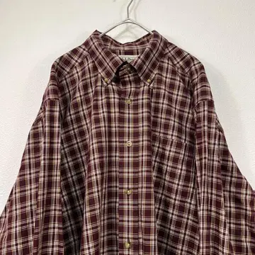 USA 구제 의류 엘엘빈 L.L.Bean 코튼 셔츠 버건디