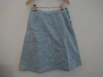 Mademoiselle NON NON 스트라이프 플레어 스커트