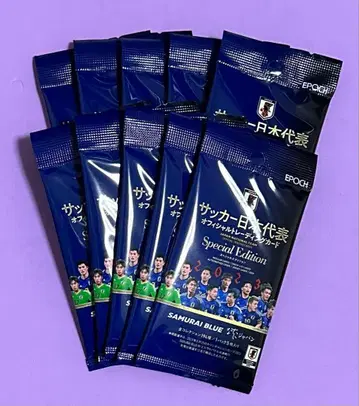 EPOCH 2023 축구 일본 대표 미개봉 새상품 10팩