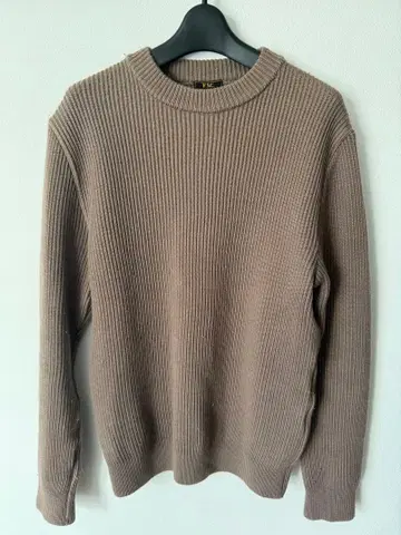 FREEMAN'S SPORTING CLUB 리브 스웨터 브라운