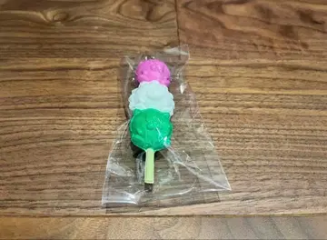 계속 한밤중이면 좋을 텐데. 3색 경단 키링