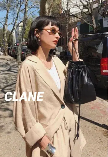 CLANE 클라네 SHADOW CHECK TAILORED JACKET