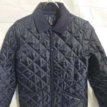 327 라벤햄 퀼팅 자켓 36 네이비