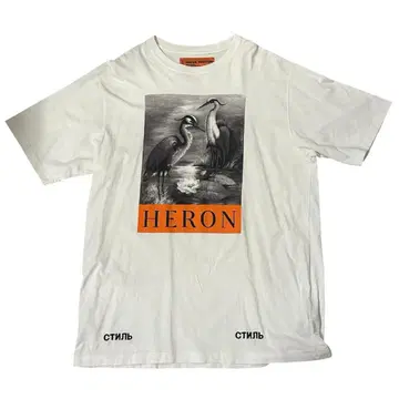 Heron Preston 버드 프린트 T셔츠 화이트 M