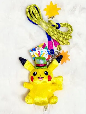 USJ 25주년 피카츄 봉제 인형 숄더 스트랩 포켓몬