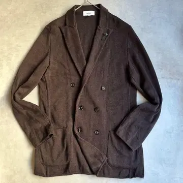 새상품급 라르디니 XL 니트 테일러드 자켓 더블 부토니에르