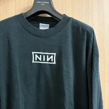 90s Nine Inch Nails NIN 자수 롱 T셔츠 USA제 XL