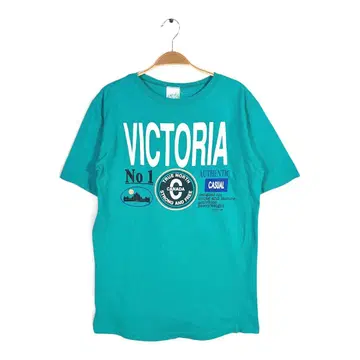 캐나다 빅토리아 빈티지 티셔츠 싱글 스티치 에메랄드 그린